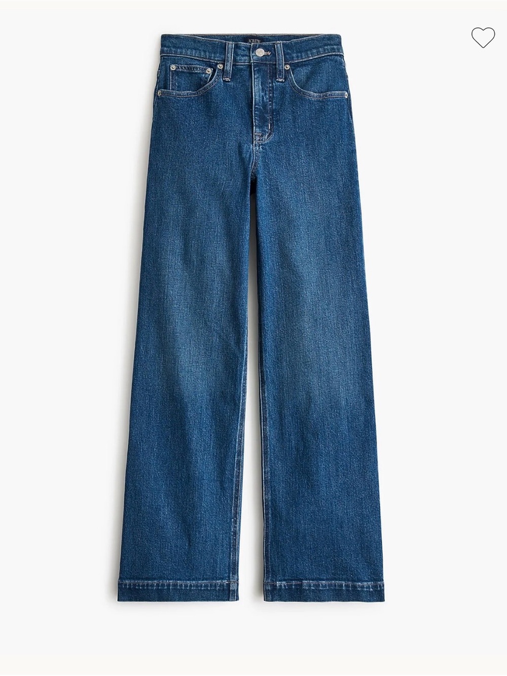J. Crew NWT Women Classic Blue Wide-Leg Jeans sz26 CO136